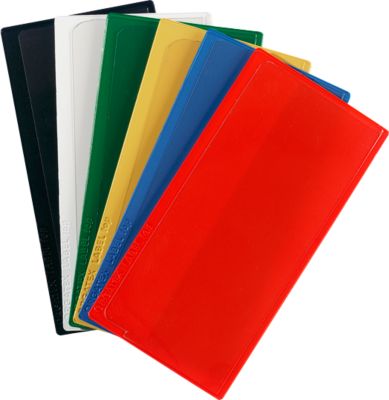 Pochette à étiquettes multifonctionnelles Label PLUS, magnétique, 50 x 110, rouge
