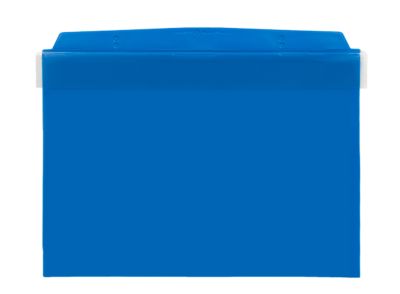 Pochettes transparentes Orgatex, avec rabat, A5 paysage, bleu, 50 p.