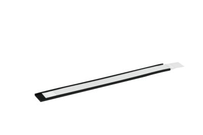 Porte-étiquette magnétique Profil en C Durable, l. 200 x H 20 mm, étiquettes à insérer incluses, 5 p. + 5 étiquettes
