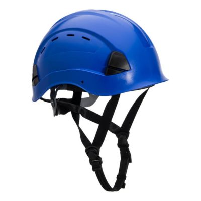 Portwest Bergsteiger-Helm Height Endurance, EN 1249, belüftet, verstellbares Kopfteil, ohne Schild, ABS und PC, royalblau