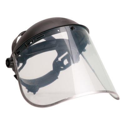 Portwest Gesichtsschutz Plus, sitzverstellbar, Polycarbonat/Stahl, glasklar-transparent
