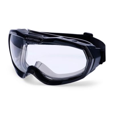 Portwest Schutzbrille Ultra Safe Light, unbelüftet, PC/PVC/Gummi, glasklar-transparent