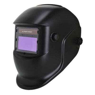 Portwest Schweisserhelm BizWeld Plus, automatische Abdunklung, Solarzellen/Lithiumbatterien, grössenverstellbar, PP/PE/Nylon/Stahl, schwarz