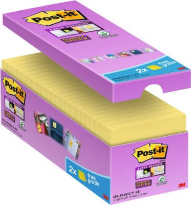 POST-IT Haftnotizen Super sticky SET, gelb