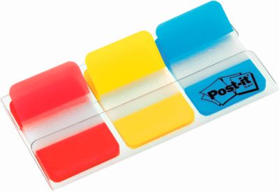 Post-it Index Strong, Extra Stark, Typ 686-RYB, rot, gelb, blau