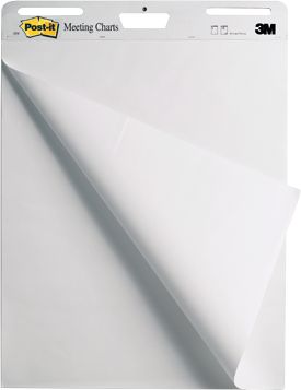 Post-it® Meeting Charts, 2 Charts à 30 Blatt, weiß