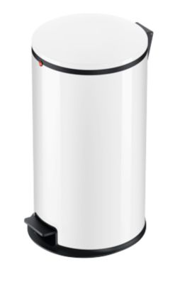 Poubelle à pédale PURE L, couvercle soft close, 25 litres, blanc