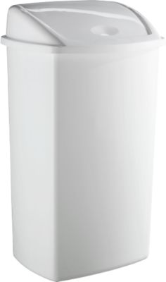 Poubelle plastique à couvercle basculant, 15 litres