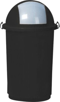POUBELLE PLASTIQUE GRIS 50L