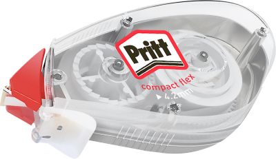 Pritt Compact Flex Korrektur Roller, Push & Pull Funktion, 4,2 mm Breite