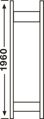 Profilé - P 300 x H 1960 mm - pour rayonnage R 3000 - galvanisé