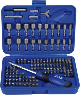 PROJAHN SECURI-Bit-Box, 122-tlg., Antrieb 6,3 / 1/4", DIN 3126/DIN ISO 1173, in Kunststoff-Box