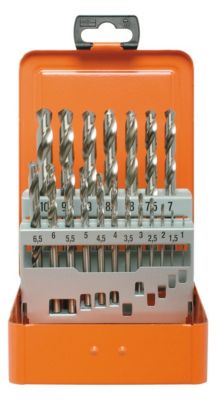 Projahn Spiralbohrer-Set ECO, HSS-G, 19-teilig, Ø 1–10 mm / 0,5 mm Schritte, in Bohrerkassette