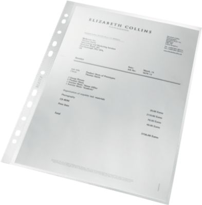 Prospekthülle re:cycle, DIN A4, 0,1 mm stark, recycelter PP-Folie, 25 Stück