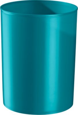 Prullenbak rondofix, 18 liter, waterblauw