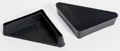 PVC-poten, voor schroefstelling, in modulair systeem, 40 x 40 mm, 10 stuks