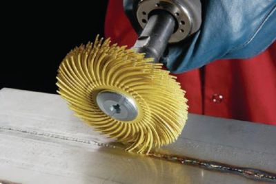 Radialbürstenscheibe RB-ZB Typ C D.75mm K.80 gelb 20000min-¹ 3M