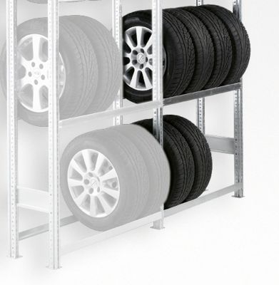 Räderregal R 3000, Anbaufeld, H 2278 x B 1283 mm, 2 Traversenpaare