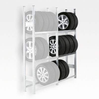 Räderregal SSI Schäfer R3000, Anbauregal, B 1283 mm