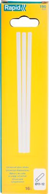 Rapid Klebesticks Universal, 12 x 190 mm, transparent, lösemittelfrei, 16 Stück