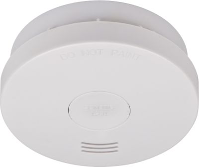 Rauchmelder brennenstuhl® RM L 3100, rund, EN 14604, Lautstärke 85 dB, inkl. 10-Jahres-Batterie und Befestigungsmaterial, Ø 100 mm, Kunststoff, weiss