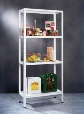 Rayonnage à emboîter, H 1800 x l. 1000 x P 350 mm, blanc