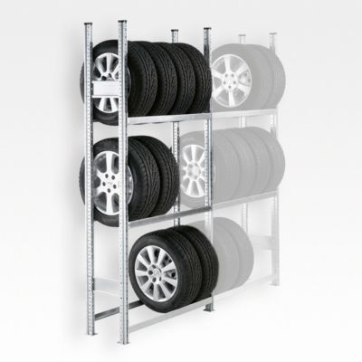 Rayonnage à pneus R3000 SSI Schäfer, Rayonnage de base, l. 2019 mm