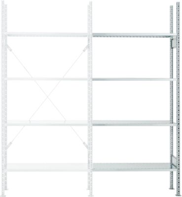 rayonnage d’extension, 4 étagères, H 2278 x l. 1055 x P 300 mm, galvanisé