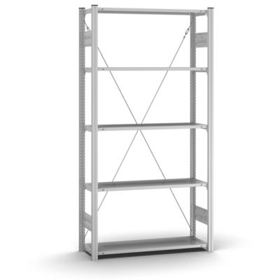 Rayonnage de base à emboîter Orion Plus, l. 1000 x P 300 x H 2000 mm