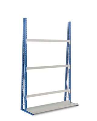 Rayonnage de stockage à profilés, unilatéral, module de base, H 2500 x L 1800 x P 340 mm