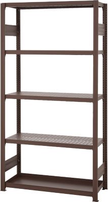 Rayonnage emboîtable pour plantes ou tous usages ORDO Flex - acier - modulaire - l. 1060 x P 435 x H 2000 mm - charge admissible 1200 kg - revêtement époxy - rouille brun