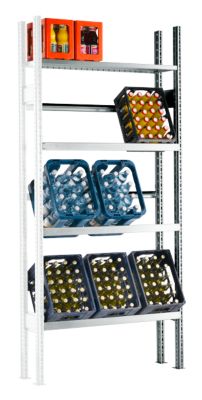 Rayonnage pour casier à bouteilles, module d‘extension, l. 1055 x P 300 x H 2278 mm, galvanisé