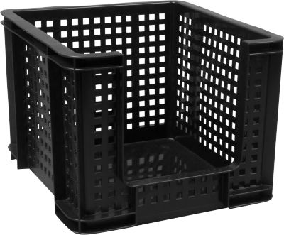 Really Useful Boxes Gitterbox, 35 Liter, Öffnung vorne, schwarz