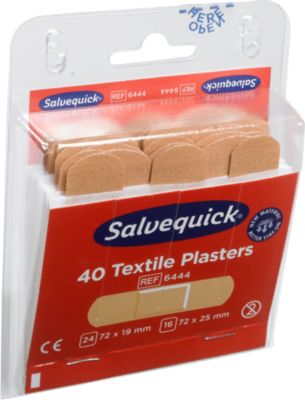 Refill-Einsatz Salvequick® 6444, für Pflasterspender & Pflasterbox, 40 Pflasterstrips, elastisch