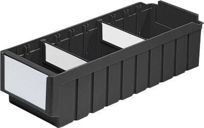 Regalkasten SSI Schäfer Serie RK 521, PP, ESD-leitfähig, L 508 mm, inkl. 2 Trennwände