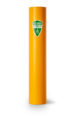Regalstützenschutz a.m.p.e.r.e. ECO RACK, Tiefkühllager geeignet, Signalfarbe, recycelter Kunststoff, B 70-87 x H 600 mm