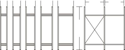 Regalsystem R 3000, Rahmen, H 2278 x T 300 mm