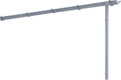 Regenrinne und Fallrohr, für B 2975 mm
