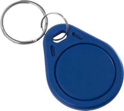 RFID-Schlüsselanhänger, f. RFID-Schließsysteme, Mifare Ultralight (13,56 MHz), blau, 5 Stück