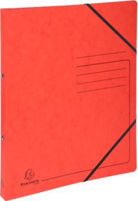 Ringhefter Exacompta, DIN A4, Rückenbreite 20 mm, 2 Rund-Ring Mechanik, rot