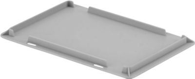 Ringoplast Auflagedeckel für Kunststoffkästen Unista, L 300 x B 200 mm, grau
