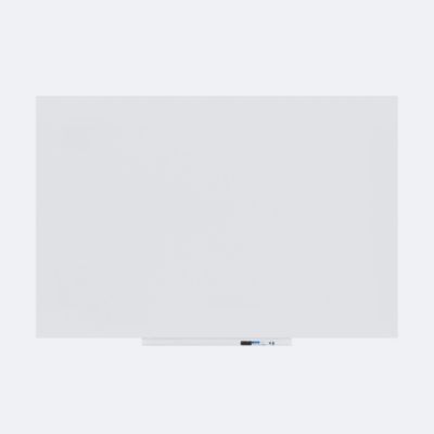 Rocada Whiteboard SKIN PRO, rahmenlos, modular, Hoch-/Querformat, magnethaftend, Ablageschale, B 1000 x H 1500 mm, beschichteter Stahl, signalweiß RAL 9003