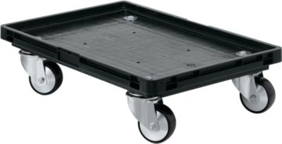 Rollpalette für Kasten im EURO-Mass, leitfähig, schwarz