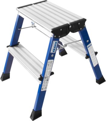 Rolly Doppel-Klapptritt, 2 x 2 Stufen, blau