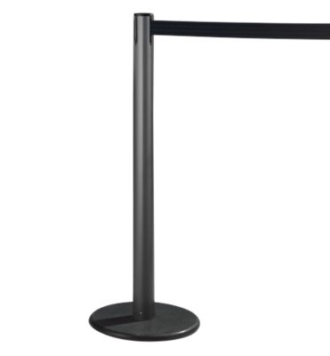 RS-GUIDESYSTEMS® Gurtpfosten GLA 28, anthrazit, Gurt schwarz