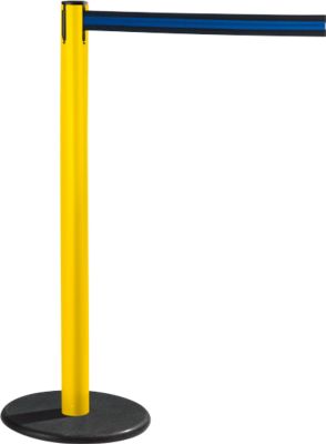 RS-GUIDESYSTEMS® Gurtpfosten GLA 28, gelb, Gurt schwarz/blau