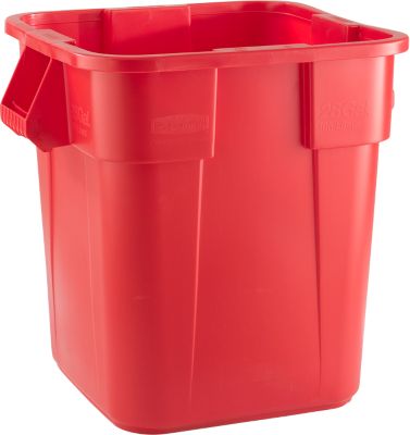 Rubbermaid Abfallbehälter Brute, eckig, L 550 x B 550 x H 572 mm, 105 l, Kunststoff, rot