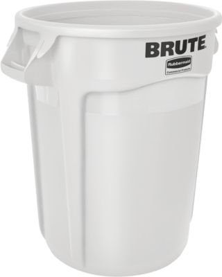 Rubbermaid Wertstoffsammler Brute, rund, Ø 400 x H 435 mm, 37 l, Kunststoff, weiß