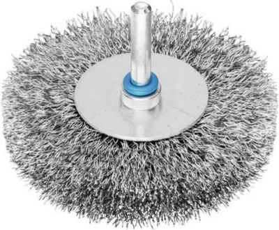 Rundbürste RBU 10010/6 INOX0,30 D.100mm 6mm Drahtstärke 0,3mm VA 10mm