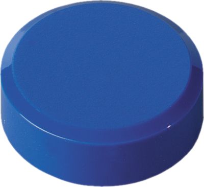 Rundmagnete MAUL, Kunststoff & Metall, Feinstruktur, Haftkraft 170 g, ø 15 x 7,5 mm, blau, 20 Stück